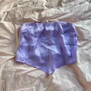 Hollister cropped satin tube top